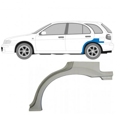 Lem zadného blatníka pre Nissan Almera 1999-2007 / Ľavý 6850