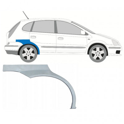 Lem zadného blatníka pre Nissan Almera Tino 2000-2006 / Pravá 7436