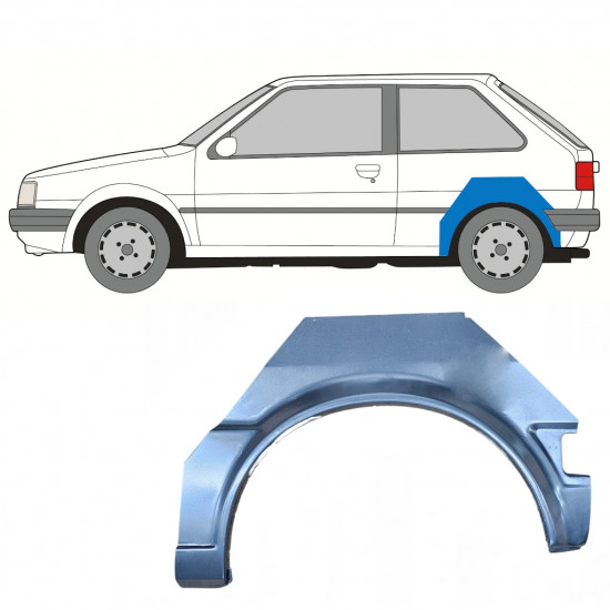 Lem zadného blatníka pre Nissan Micra 1982-1992 / Ľavý 8039