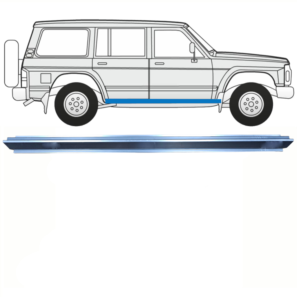 Opravný Plech Prahu Pre Nissan Patrol Y60 Gy60 1990-1997 / Vľavo = Vpravo (Symetrické) 8598