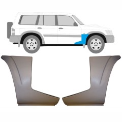 Opravný plech predného blatníka spodná časť pre Nissan Patrol Y61 GY61 1997-2009 / Ľavá+Pravá / Sada 9625