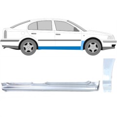 Kompletný prah + opravný plech predného blatníka pre Skoda Octavia I 1996-2010 / Pravá / Sada 11173