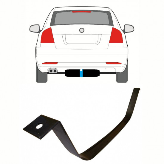 Objímky palivovej nádrže pre Skoda Octavia 2 2004-2013 10164