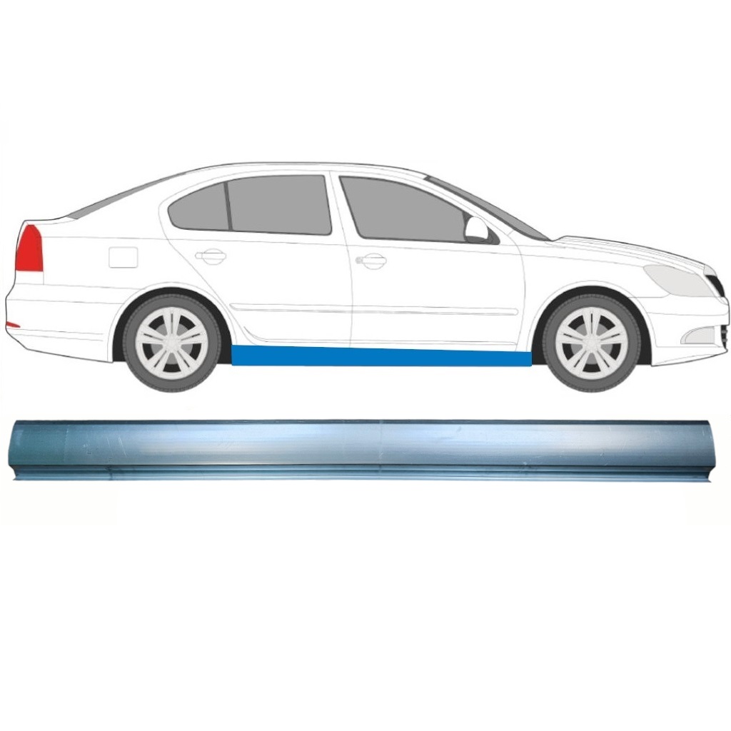 Opravný Plech Prahu Pre Skoda Octavia Ii 2004-2013 / Vľavo = Vpravo (Symetrické) 8591