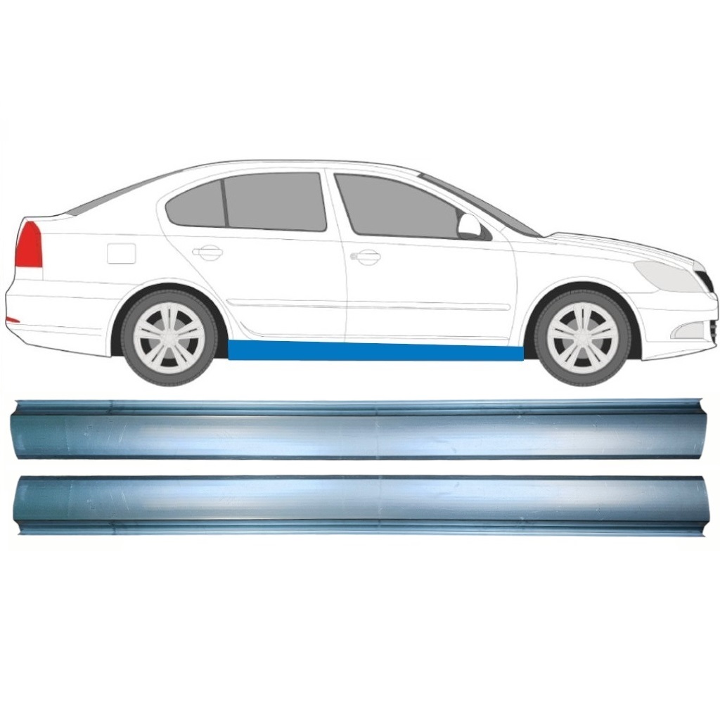 Opravný Plech Prahu Pre Skoda Octavia Ii 2004-2013 / Vľavo = Vpravo (Symetrické) / Sada 10309