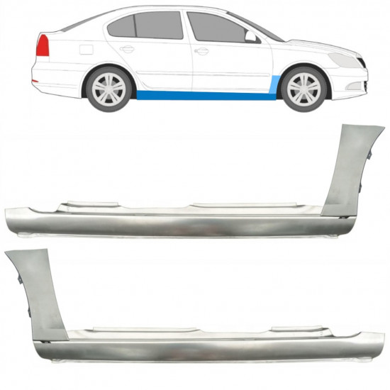 Opravný plech prahu + predného blatníka pre Skoda Octavia 2004-2013 11178