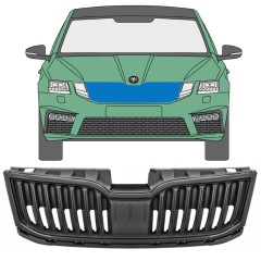 Čierna mriežka pre Skoda Octavia III 2017-2020 / Sada 7549