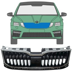 Mriežka pre Skoda Octavia III 2017-2020 / Sada 7548