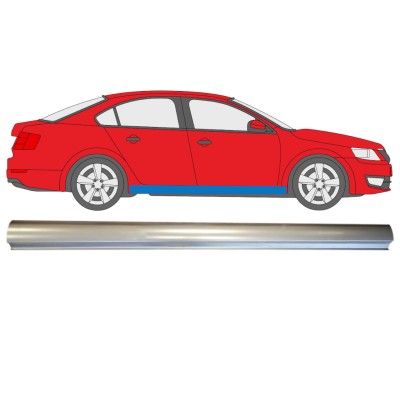 Opravný plech spodnej časti prahu pre Skoda Octavia III 2013-2020 / Pravá 14825