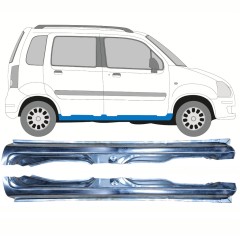 Kompletný prah pre Opel Agila 2001-2008 / Ľavá+Pravá / Sada 10324
