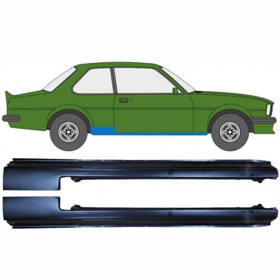 Opravný plech prahu pre Opel Ascona B 1975-1981 / Sada 11074