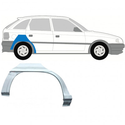 Lem zadného blatníka pre Opel Astra 1991-2002 / Pravá / HATCHBACK 7259