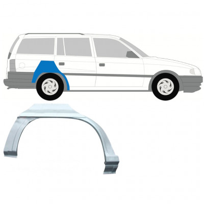 Lem zadného blatníka pre Opel Astra 1991-2002 / Pravá / COMBI 7261