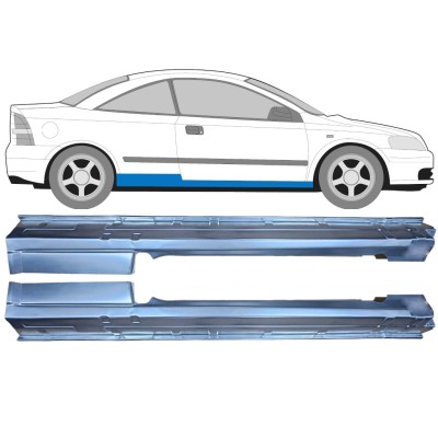 Kompletný prah pre Opel Astra G 1998-2009 / Ľavá+Pravá / COUPE 15964