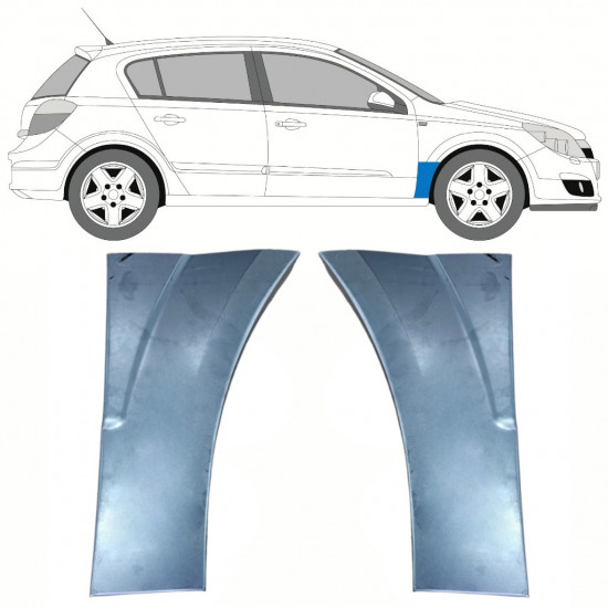 Opravný plech predného blatníka pre Opel Astra 2003-2014 / Ľavá+Pravá / Sada 10138