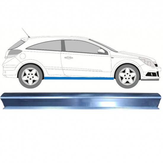 Opravný plech prahu pre Opel Astra Gtc 2005-2011 / Pravá 7295