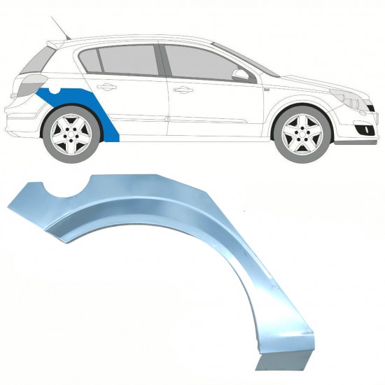 Lem zadného blatníka pre Opel Astra 2003-2014 / Pravá 8862