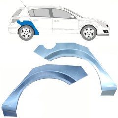Lem zadného blatníka pre Opel Astra H 2003-2014 / Ľavá+Pravá / Sada 10661