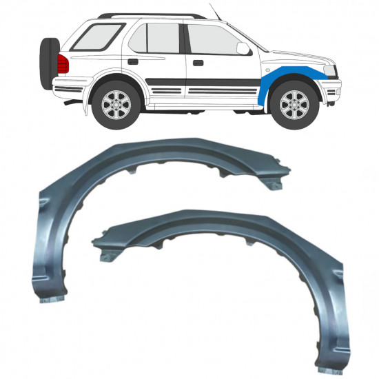 Opravný plech predného blatníka pre Opel Frontera B 1999-2002 / Ľavá+Pravá / Sada 9994