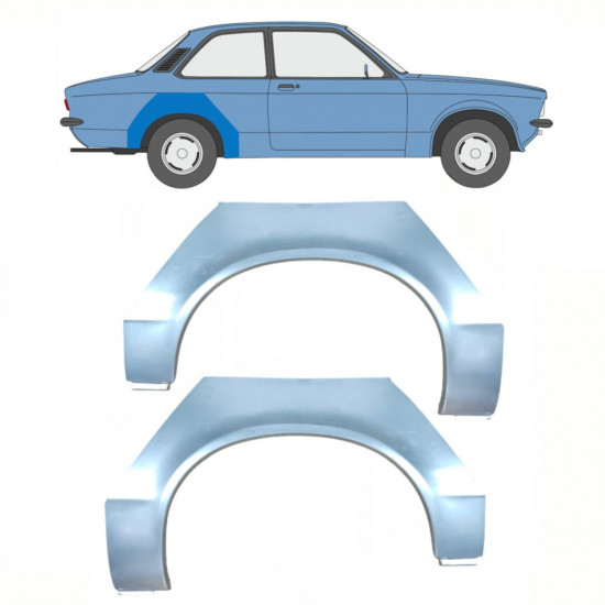 Lem zadného blatníka pre Opel Kadett C 1973-1979 / Sada 11077