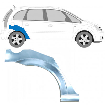 Lem zadného blatníka pre Opel Meriva 2003-2010 / Pravá 5829