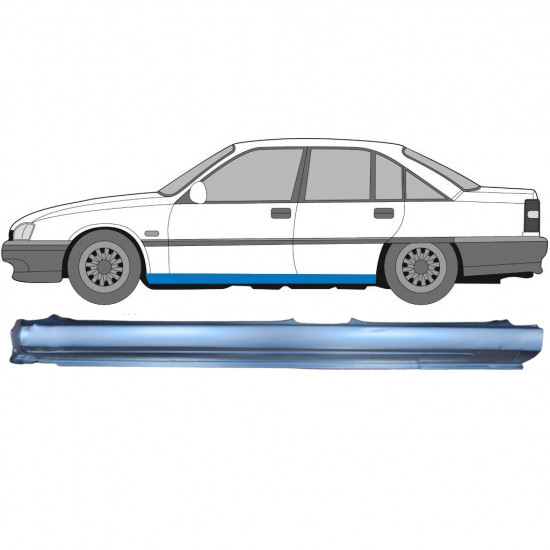 Opravný plech prahu pre Opel Omega A 1986-1993 / Ľavý 8071