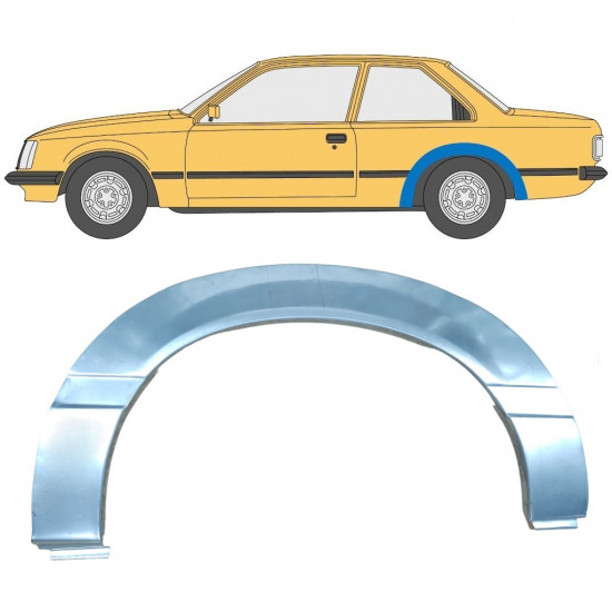 Lem zadného blatníka pre Opel Rekord E 1977-1986 / Ľavý 11038