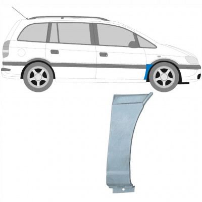 Opravný plech predného blatníka pre Opel Zafira 1999-2005 / Pravá 6094