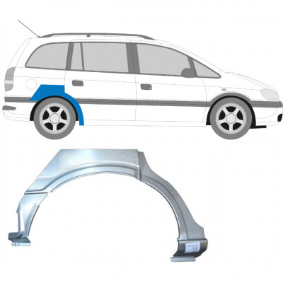 Lem zadného blatníka pre Opel Zafira 1999-2005 / Pravá 6888