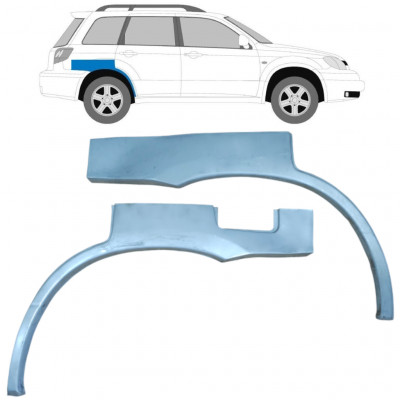 Lem zadného blatníka pre Mitsubishi Outlander 2003-2007 / Ľavá+Pravá / Sada 9257