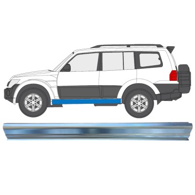 Opravný plech prahu pre Mitsubishi Pajero 2006-2021 / Ľavý 16350