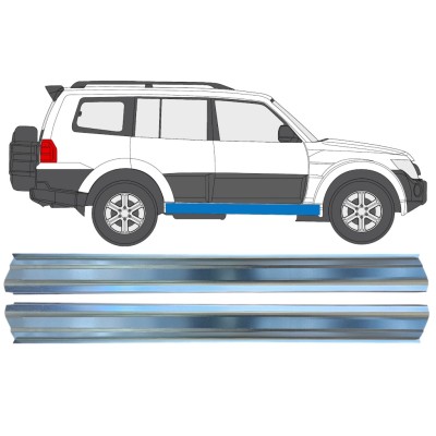 Opravný plech prahu pre Mitsubishi Pajero 2006-2021 / Ľavá+Pravá / Sada 16351
