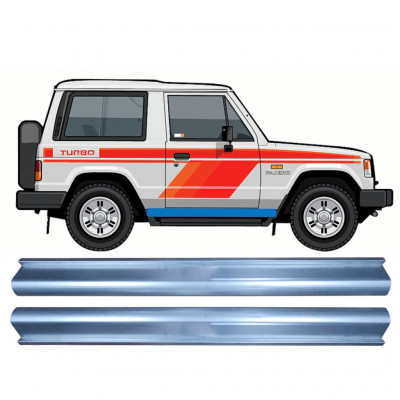 Opravný plech prahu pre Mitsubishi Pajero 1982-1992 / Sada 11360