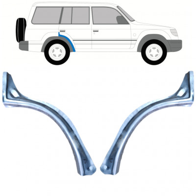 Lem zadného blatníka pre Mitsubishi Pajero 1991-1999 / Ľavá+Pravá / Sada 9773