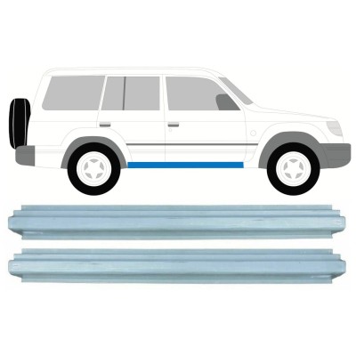 Opravný plech prahu pre Mitsubishi Pajero 1991-2001 / Ľavá+Pravá / Sada 16000