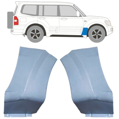 Opravný plech predného blatníka pre Mitsubishi Pajero 1999-2006 / Ľavá+Pravá / Sada 16903