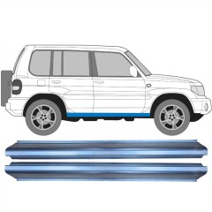 Opravný plech prahu pre Mitsubishi Pajero Pinin 1998-2007 / Ľavá+Pravá / Sada 11363