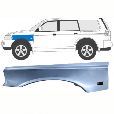 Opravný plech predného blatníka pre Mitsubishi Pajero Sport 1996-2008 / Ľavý 8398