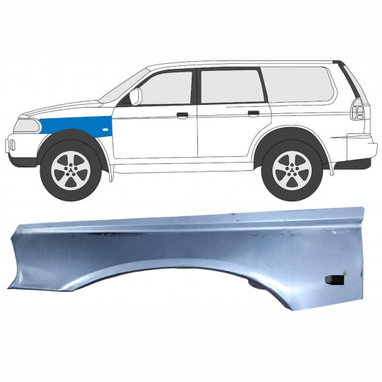 Opravný plech predného blatníka pre Mitsubishi Pajero Sport 1996-2008 / Ľavý 8398