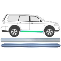 Opravný plech prahu vnútorný + vonkajší pre Mitsubishi Pajero Sport 1996-2008 / Vľavo = Vpravo (symetrické) / Sada 14873