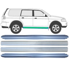 Opravný plech prahu vnútorný + vonkajší pre Mitsubishi Pajero Sport 1996-2008 / Ľavá+Pravá / Sada 14874