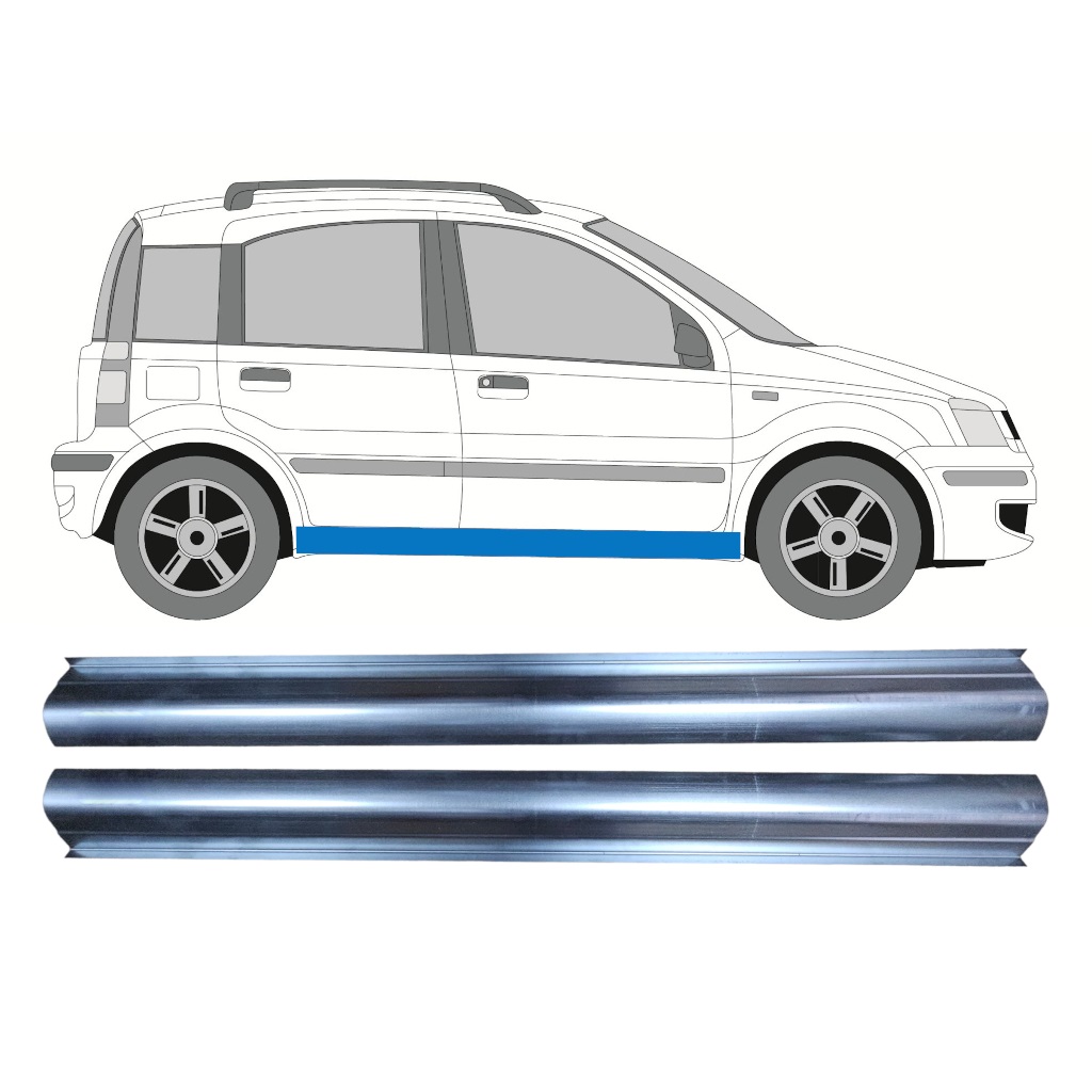 Opravný Plech Prahu Pre Fiat Panda 2003-2012 / Vľavo = Vpravo (Symetrické) / Sada 10481