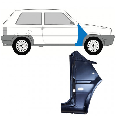 Opravný plech predného blatníka pre Fiat Panda 1980-2002 / Pravá 11811