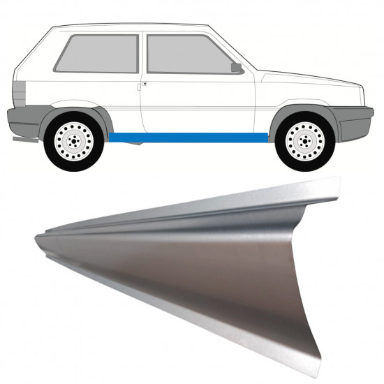 Opravný plech prahu pre Fiat Panda 1980-2002 / Vľavo = Vpravo (symetrické) 10949