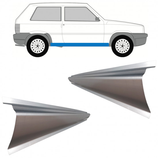 Opravný plech prahu pre Fiat Panda 1980-2002 / Vľavo = Vpravo (symetrické) / Sada 10950