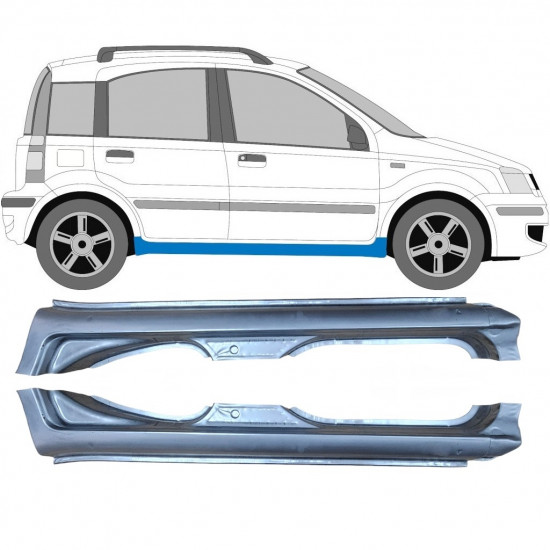 Kompletný prah pre Fiat Panda 2003-2012 / Ľavá+Pravá / Sada 5426