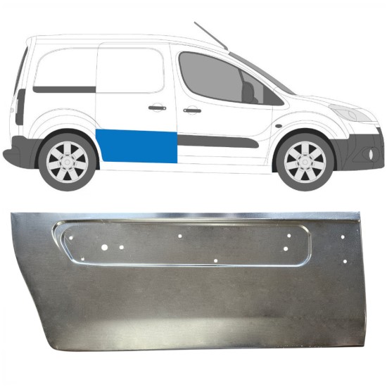 Opravný plech posuvných dverí pre Peugeot Partner 2008-2018 / Pravá 16622