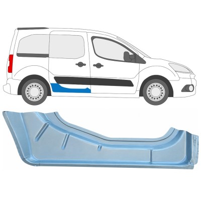 Opravný plech posuvných dverí vnútorný pre Citroen Berlingo 2008-2018 / Pravá 17070