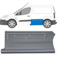 Opravný plech boku pre Peugeot Partner 2008-2018 / Ľavý 17016