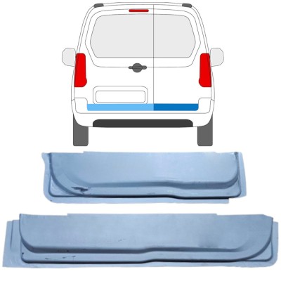 Opravný plech zadných dverí vnútorný pre Citroen Berlingo 2008-2018 / Ľavá+Pravá 16912